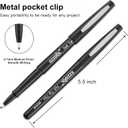 Ezzgol Black Felt Tip Pens, 30 Pack, 0.7mm Premium Medium Fine Point, Felt Tip Markers For Writing, Journal, Planner Coloring, Note Taking, Drawing, Art, School