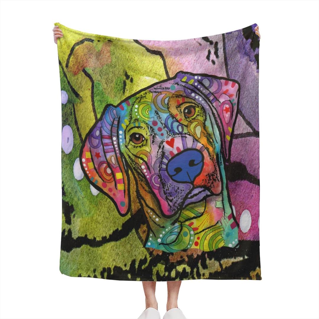 Labrador Retrievers Throw Blanket Dog Printed Pattern Blanket Suitable for Men Women Boy Girl Cute Bedroom Decoration Pet blankets Sofa Air Conditioning Blanket (60''X50'', Labrador Retrievers)
