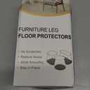 Chair Leg Floor Protectors Square, Silicone Chair Leg Protectors for Hardwood Floors, Furniture Leg Pads Caps Covers Protect Wooden Floors from Scratching 20 Pcs Large (Fit:1-1/16" to 1-5/8")