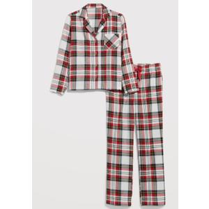 Samring Women Pajamas Sets 2 Piece Short Sleeve Soft Sleepwear Pjs Lounge Set Button Down Nightwear with Long Pants, Large