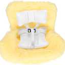Doll Car Seat, Decorative Car Air Vent Safety Sofa with Clip Perfect for 10-17cm Dolls, Ornaments Accessories Perfect for Blind Box Doll Fans & Collectors (Yellow)