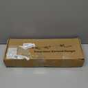 Adjustable Over-The-Door Garland Hanger, Heavy Duty Wreath Hanger for Front Door, No Nails or Screws Damage-Free, Fits Standard Door Frame Depths 34-42 Inch, Black