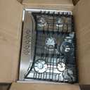 Empava 30 Inch Gas Cooktop with 5 World Class Made in Italy SABAF Burners, LPG/NG Convertible, Ideal RV Top Stoves for Kitchen, Stainless Steel