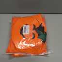 2 x 3 PCS Glow in the Dark Pumpkin Costume for Women - Halloween Outfit with Headband, Candy Bag, Wrinkle-Resistant Poncho (One Size, Fits Over Sweaters)