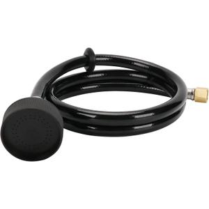 LukLoy UPC Certified Salon Shampoo Bowl Sprayer Head with Black Rubber Hose, Professional Salon Sink Replacement Part for Salon Barber Shop Spa, 1/4" Thread