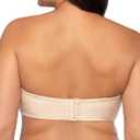 Vanity Fair Women's Beauty Back Smoothing Strapless Bra, 4-Way Stretch Fabric, Lightly Lined Cups up to H (Beige) Size 38C
