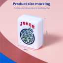 American Mahjong Tile Set Cute 166 Blue Mahjong Tiles 1.2-inch Travel Mahjong Game Set