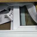 32"×18" Vinyl Basement Sliding Window,Removable Flange,White