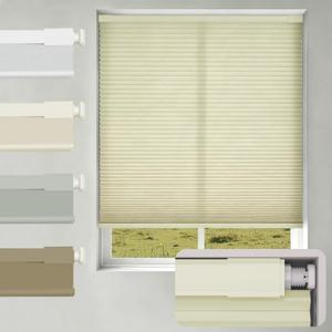 Changshade No Drill No Tools Light Filtering Cellular Shades,Cordless Blinds for Indoor Windows,Window Shades Honeycomb Blinds for Bedroom,Office,Home,34" w x 64" h,Beige