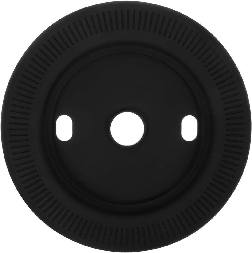 ARTIBETTER Thermostat Protective Sleeve for Nest Silicone Wall Plate Cover Decorative Cover for Smart Home 5X5 Inches (Black)