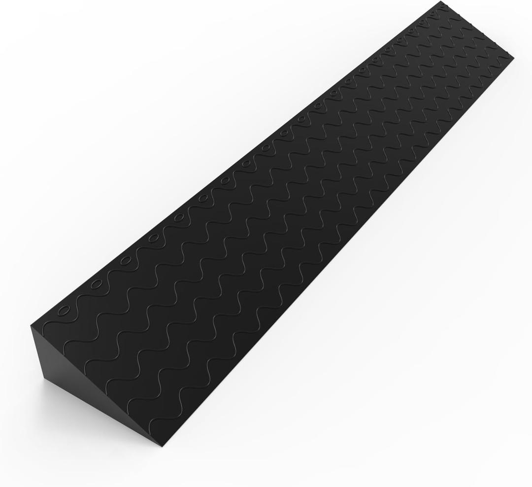 Henka 3" Rise Threshold Ramps for Doorways, Wheelchair Ramp for Home Steps, Door Threshold Ramp with Anti-Slip Surface (Black, Size: 39x6.1x3in)