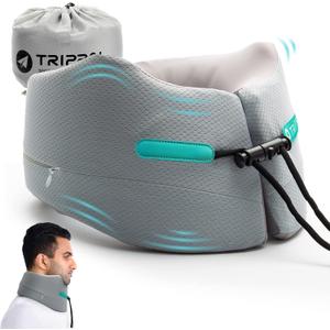 GOLDORANGE Neck Pillows for Travel Memory Foam Airplane Pillow Neck Head Support for Adults Car Home Office Sleeping Rest Travel Accessories Gray M (Grey)