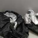 4PCS Car Tire Covers Set, Waterproof RV SUV Trailer Spare Tire Storage Bag with Handle, Portable Anti-UV Sun Snow Rain Wheel Cover, Dustproof Wheel Protector for 13-18 Inch Tires Diameter (S)