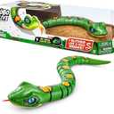 Robo Alive Slithering Snake Series 3 Green by ZURU Battery-Powered Robotic Light Up Reptile Toy That Moves (Green),7150B