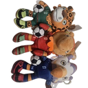 2026 FIFA World Cup Mascot Plush Keychain Set, Clutch™ the Bald Eagle, Zayu™ the Jaguar, and Maple™ the Moose, 3 Pack