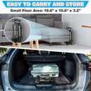 Small Folding Hand Truck Dolly with 2 Wheels, Lightweight Aluminum Foldable Luggage Cart, Collapsible Cart Portable Dolly for Airport Travel Moving Use