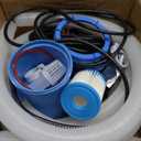 300 GPH ETL Certified Pool Filter Pump for Small Above Ground Pool | Pool Cartridge Filter Pump System with GFCI, Safety & Reliable Water Circulation Pumps - Rapidly Capture Debris - Dark Blue