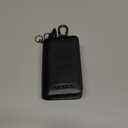 VISOUL Car Key Case Holder Double Zipper, Leather Car Smart Key Fob Case with Keychain for Men and Women (Black)