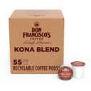 Don Francisco's Kona Blend Coffee Pods, 55 Count, Medium Roast, Compatible with Keurig Brewers (EXP 11/04/27)