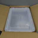 Citylife 3 PCS Plastic Storage Bins with Latching Lids Portable Project Case Clear File Box Stackable Storage Containers for Organizing B5 Paper, Photo, Document, Scrapbook