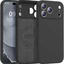 Ktele Magnetic for iPhone 17 Pro Case [Compatible with Magsafe] [Premium Silicone Satin-Smooth Touch] Slim Shockproof Anti-Scratch Microfiber Lining Case, 6.3 inch, Black