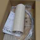 GO&SO Oatmeal Linen Lamp shades Large Drum Linen Lampshade 16" Top x 16" Bottom x 12" High (Spider) Farmhouse Lampshade for Table & Floor Lamp - Lampshades Replacement