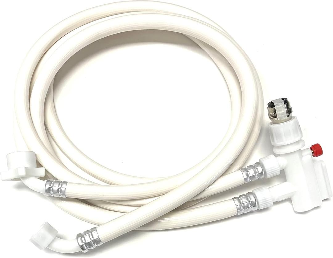 Shark Industrial 6 FT Countertop Dishwasher Fill and Drain Hose Kit with faucet adapter for all major brands (6) Shark Industrial 6 FT Countertop Dishwasher Fill and Drain Hose Kit with faucet adapter for all major brands (6)