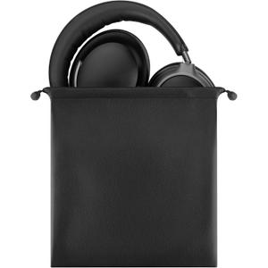 Geekria Headphones Pouch, Compatible with Sony WH-1000XM6, WH-1000XM4, Bose QC Ultra II, QC 45 and More, Universal Headset Pouch/Portable Travel Bag (Black PU)