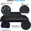 Yimiyaa Gel Seat Cushion, Double Thick Egg Gel Cushion for Pressure Pain Relief, Breathable Wheelchair Cushion Chair Pads for Car Seat Office Chair Black