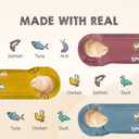 3 x MEOWEE! Savory Spoonables Variety Pack, 12 Count Tube, Triple Flavor Squeezable Lickable Wet Treats for Cats with Built-in Spoon for Less Mess (EXP 10/18/26)