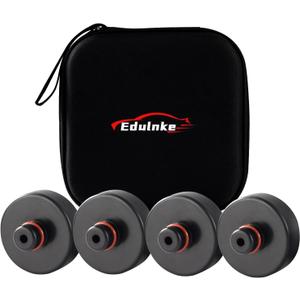 Lifting Jack Pads Compatible with Tesla Model 3/S/X/Y, Upgrade Sturdy Rubber Lift Pucks, 2016-2025 Lift Pad with Protective Ring, Floor Adapters Protects Battery & Chassis