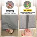 Reinforced 42 Tall x 200" Extra Wide Retractable Gate, Tall Dog Gate with Support Rods, Extra Long Baby Gate for Large Opening Indoor Safety Gate for Doorways Outdoor Garage Gates for Dogs, Gray