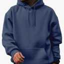 JMIERR Mens Casual Cotton Hooded Collar Drawstring Hoodies Pullover Sweatshirts Casual Long Sleeve Shirts, M