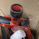 Drive Medical 10257RD-1 4 Wheel Rollator Walker With Seat, Steel Rolling Walker, Height Adjustable, 7.5" Wheels, Removable Back Support, 300 Pound Weight Capacity, Red