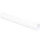 Tape Logic TLP3020W Mailing Tubes with Caps, 3" x 20", White (Pack of 24)