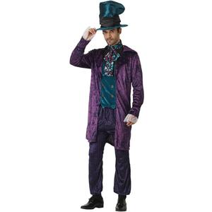 FantastCostumes Men The Hatter Costume Mad Tea Party Fairy Tale Gentleman Fancy Dress (Plus Size)