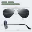 Livho Sunglasses for Men Women Aviator Polarized Metal Mirror UV 400 Lens Protection