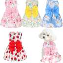 choyaxo 4pcs Cute Dog Dress Pet Dress Puppy Skirt Summer Pet Clothes for Puppy Small Cats