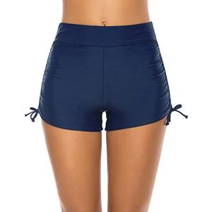 Lecieldusoir Women's Swim Shorts High Waisted Bathing Suit Bottoms Swimsuit Boy Shorts Swimwear Bikini Board Shorts. Size: L