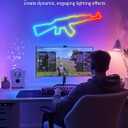 AI LED Neon Rope Light, RGBIC Neon Strip Light with Control of AI Through App & Voice, Compatible with Alexa & Google Assistant, Custom DIY Lighting Effects for Home & Party Decor,16.4ft