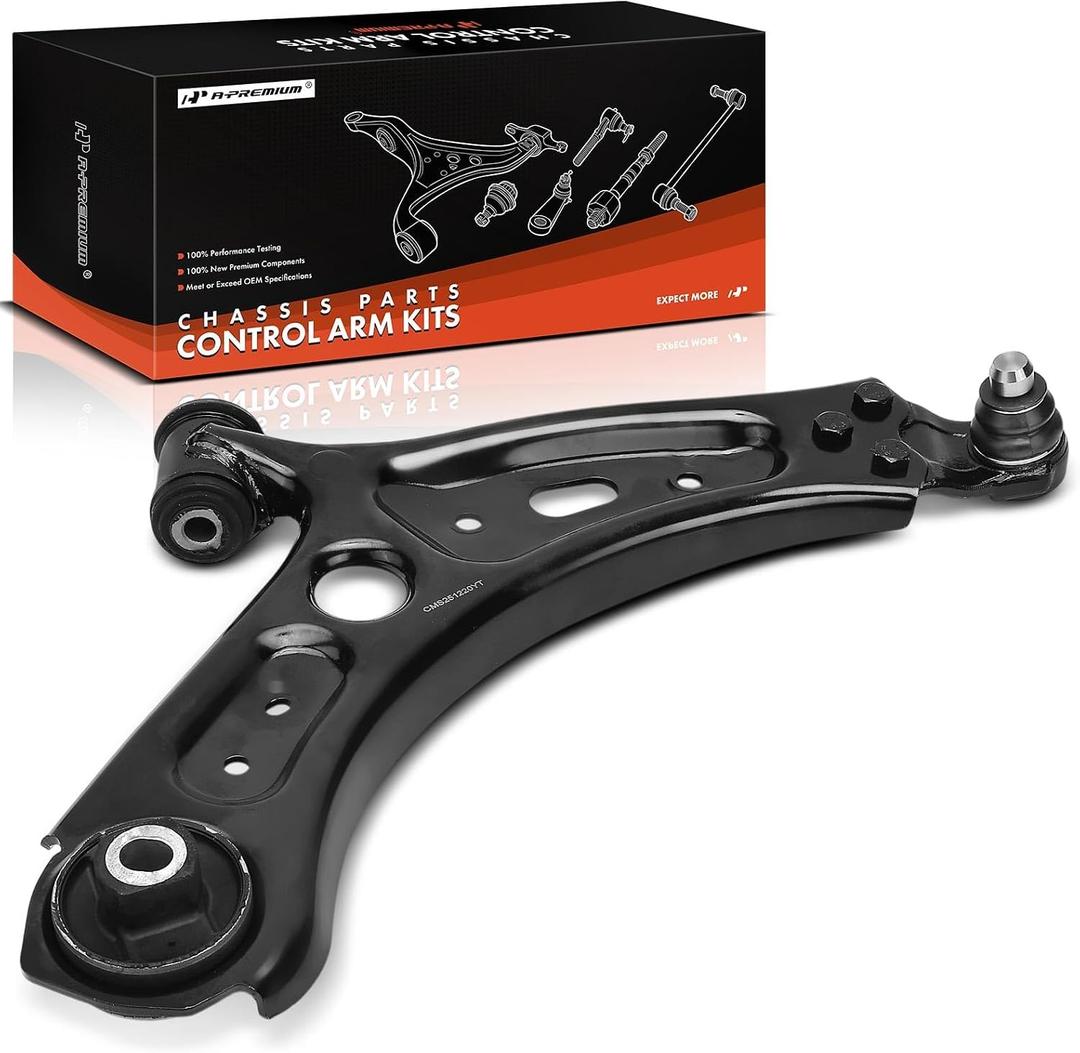 A-Premium Front Right Lower Control Arm, with Ball Joint & Bushing, Compatible with Jeep Renegade 2015-2023 & Fiat 500X 2016-2023