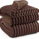 Bedsure GentleSoft Fondue Fudge California King Size Blanket for Bed - Cozy Soft Blankets for Women, Cute Small Fleece Throws for Girls, Birthday Gifts for Women, 102x96 Inches