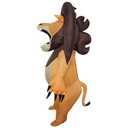 Morph Inflatable Lion Costume for Adults, Funny Blow Up Lion Outfit, Inflatable Animal Costume for Men One Size