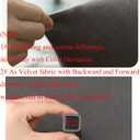 Velvet Couch Cushion Covers, Sectional Couch Covers for Sofa Seat Covers, Stretch (Grey, Small Seater Cushion Covers, 1PCS)