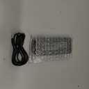 Peakeep Small Digital Alarm Clock Plug in for Bedrooms Bedside, Tiny Electric Clock Large Big Numbers Display with Battery Backup for Desk Table, 6 Dimmers, 5 Adjustable Alarm Volumes (Blue)