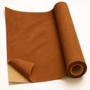 Self-Adhesive Suede Decorative Film for Car - Headliner/Dash/Door/Trunk | Stretchable & Scratchproof Ultra-Fiber Leather | DIY Peel & Stick (Yellowish Brown, 40"x59")