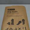 unenow Unisex Non Slip Grip Socks with Cushion for Yoga Pilates Barre Home & Hospital (Medium, 4 Pairs-black/Blue/Light Grey/Dark Grey)