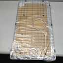 Kitchen Sink Grid and Sink Protectors, Stainless Steel Sink Grids for Bottom of Kitchen Sinks, 26" x 14 1/16" with Rear Drain for Single Bowl Sinks, 304 Stainless Steel Material