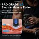 Electric Rolling Massager with Dock Hands-Free Desk or Handheld Muscle Roller for Legs, Calves, Neck & Back, Deep Tissue Relief, Rechargeable 3 Speeds