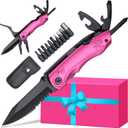 Womens Mom Gifts for Mothers Day Christmas, Stocking Stuffers for Women, Pin-k Multitool for Women, Christmas Birthday Stocking Stuffers Gifts for Wife Girlfriend Her, Anniversary Mothers Day Gift